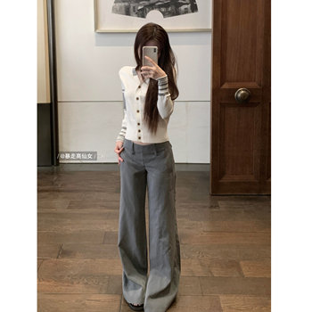 ສູງ 175 ສູງ 185 ຍາວ ແອວ ສັ້ນ suit pants flared