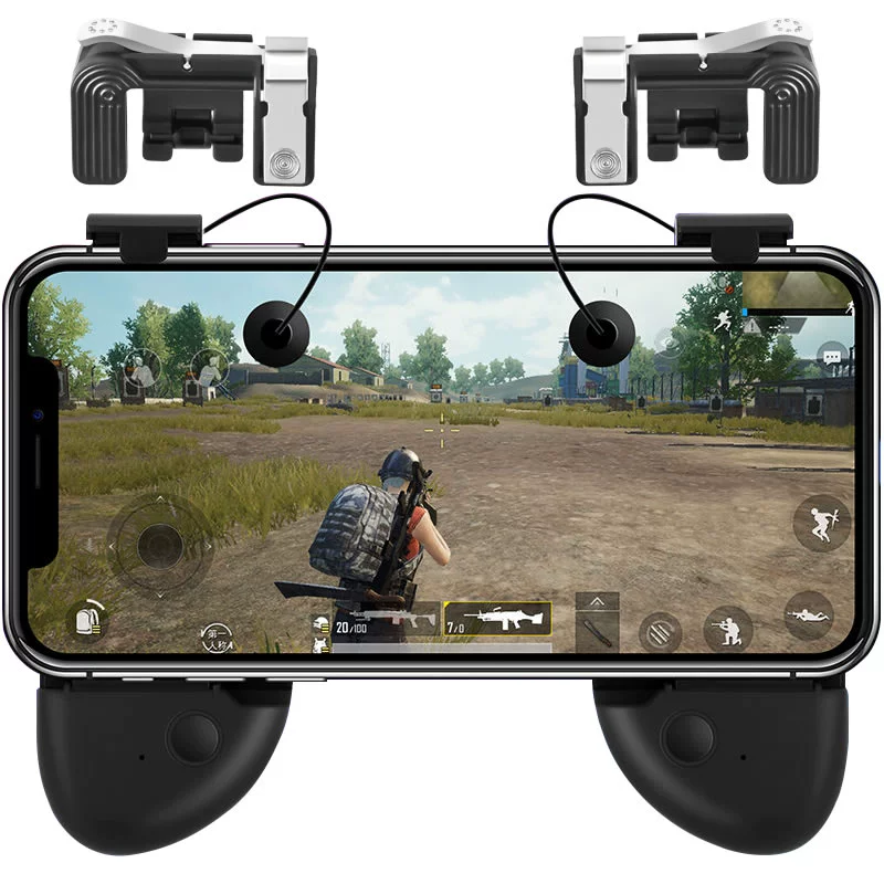 Ăn thịt gà điều khiển trò chơi di động có nút bốn ngón tay hỗ trợ cốc hút Android Apple Jedi Survival Kích thích chiến trường - Người điều khiển trò chơi