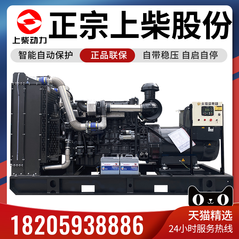 Upper Chai Shares Common Type 2002503001000 W brushless diesel generating set fully automatic fire acceptance