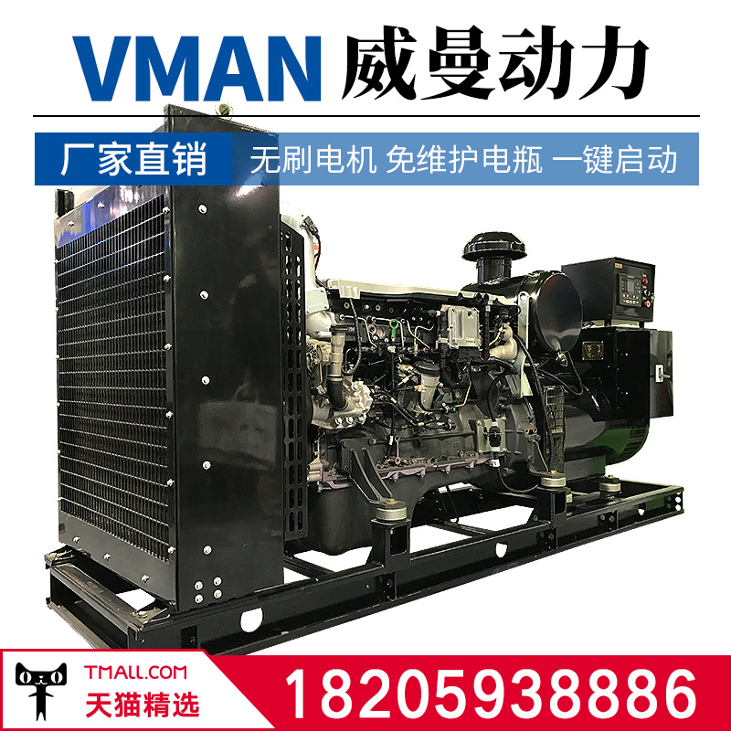 Weman 500550 600KW kilowatts full copper brushless diesel generator set from start fire acceptance-Taobao