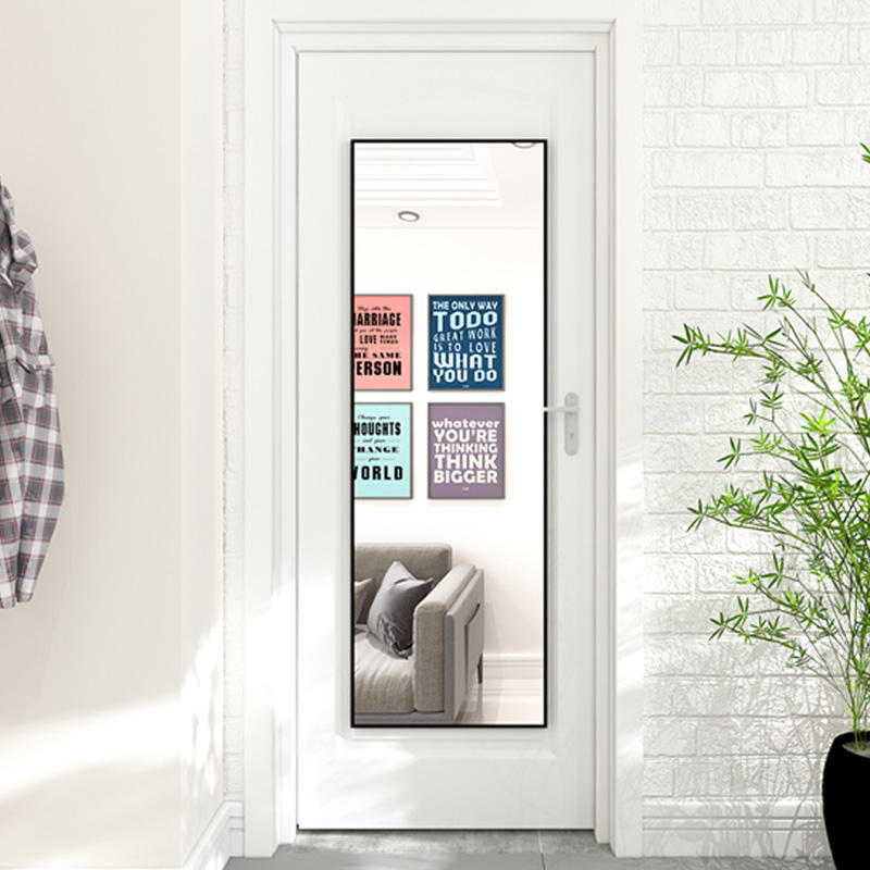 Behind the door dressing mirror sticking to the wall selfadhesive