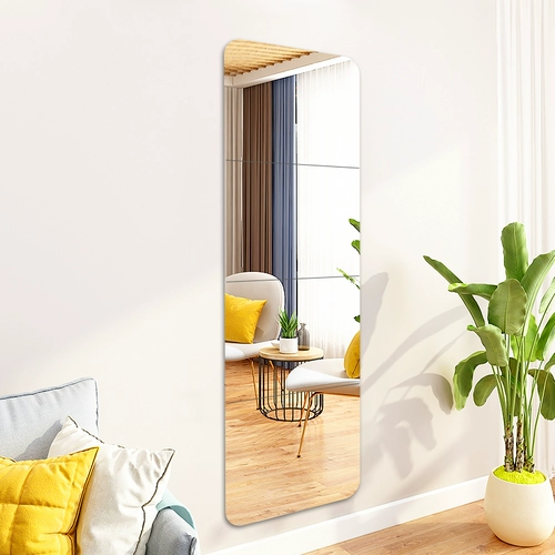 Самоклеющееся зеркало для всего тела для школьников, наклейки для спальни, может прилипать к стенам и поверхностям