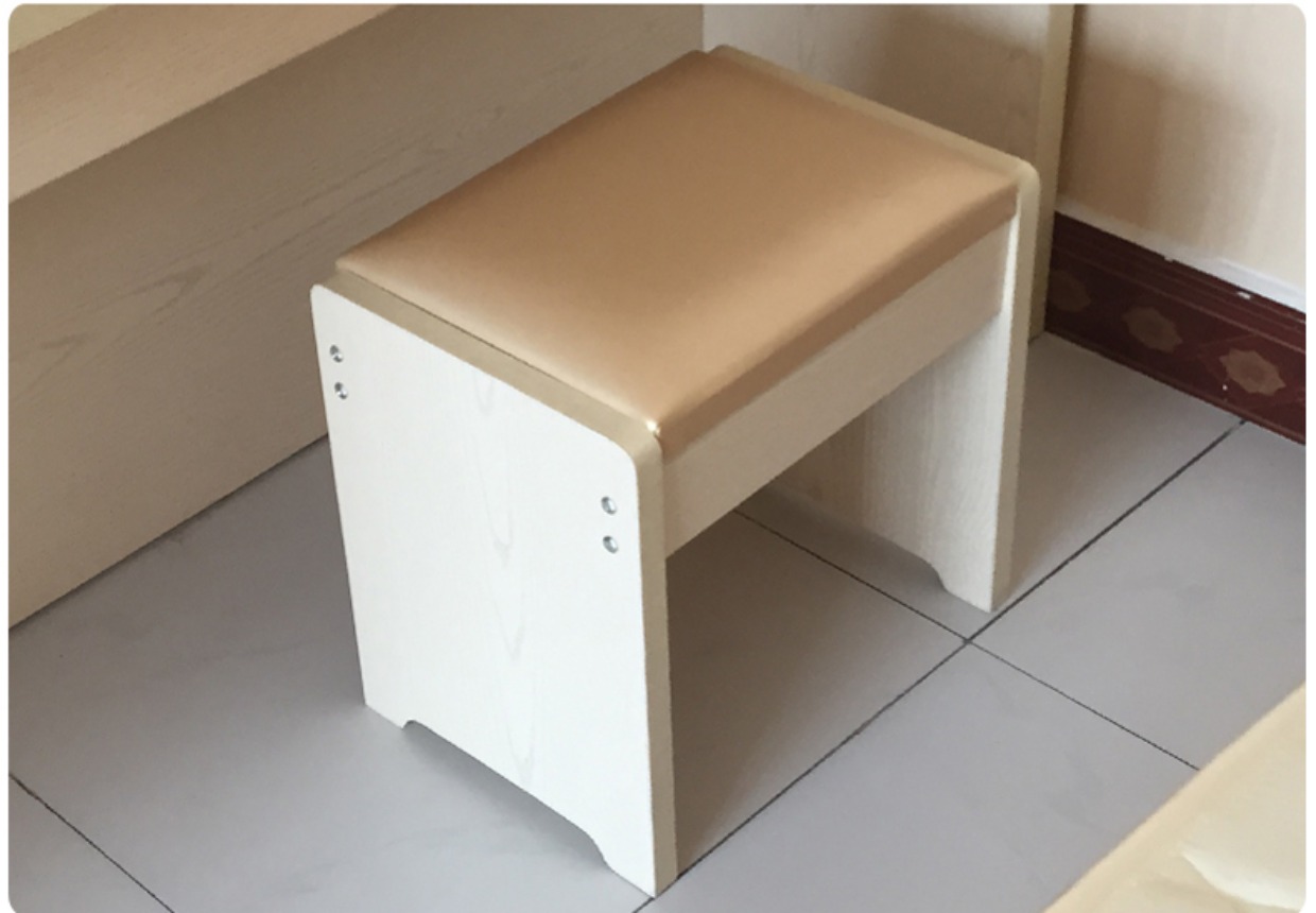 Custom Express Business Hotel Căn hộ chung cư Gói mềm Nội thất Trang phục đơn giản Trang điểm Dresser Square Stool