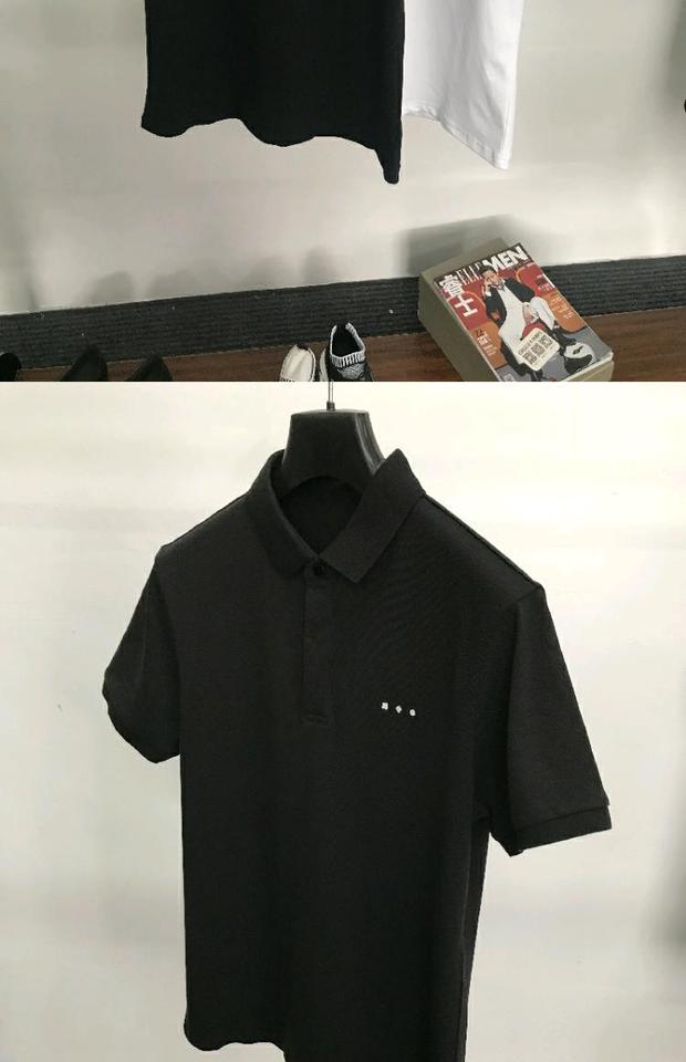 Mùa hè 2018 mới thêu áo thun polo mỏng nam ngắn tay áo thun giản dị Áo sơ mi cộc tay 182824602 ao thun polo nam
