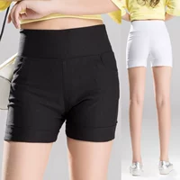 Cộng với phân bón quần short XL nữ mùa thu và đông béo mm200 pounds chị béo mặc eo cao bó sát co giãn 2019 mới quần jean ngắn nữ