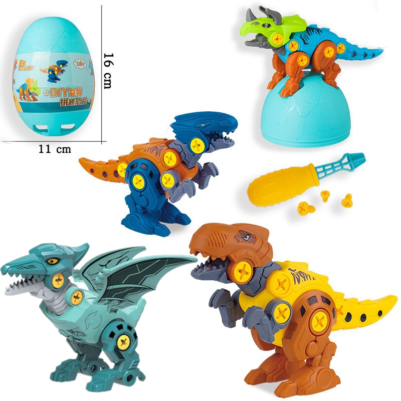 Disassembly of the Panic Dragon Egg Barking Dragon Dinosaur Toy Boy Children Kinking DIY Assembled Building Blocks Puzzle Toys-Taobao