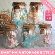 Male and female baby fetal hair preservation bottle souvenir diy homemade fetal hair bottle baby umbilical cord collection box guardian angel