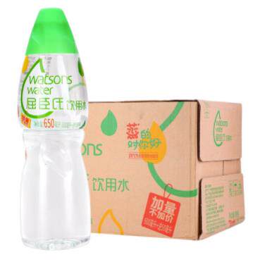 National distribution of Watsons distilled water 600ml *15 bottles of new beauty packs