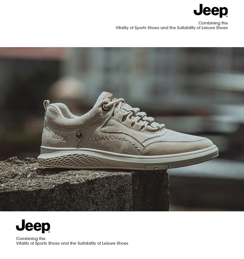 吉普Jeep 男春秋款软底透气休闲鞋 图15