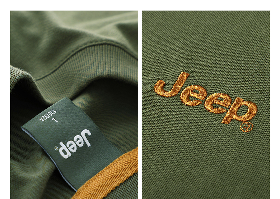 吉普Jeep 2022年新款 男纯棉简约黑色休闲T恤 图25