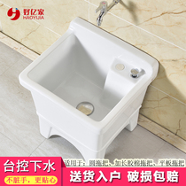 Good 100 million Bathroom Ceramic Mop Pool Home Balcony Pier Bugpool Large Size Towtub Square Bench Control Mop Pool