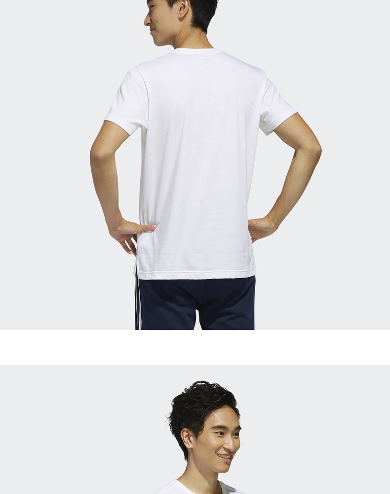 Adidas neo Adidas nam giản dị CS dễ dàng kết hôn cùng một chiếc áo thun cổ tròn ngắn FK9917 - Áo phông thể thao áo tanktop