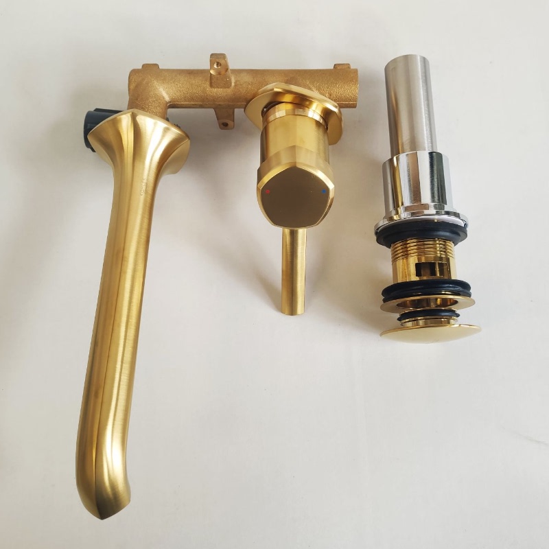 Kohler K-Ex27102T-4-Cp/Af/Bn/Rgd/Bl/2Mb Keshi Single-Handle Wall-Mounted Basin Faucet Kohler K-Ex27102T-4-Cp/Af/Bn/Rgd/Bl/2Mb Keshi Single-Handle Wall-Mounted Basin Faucet
