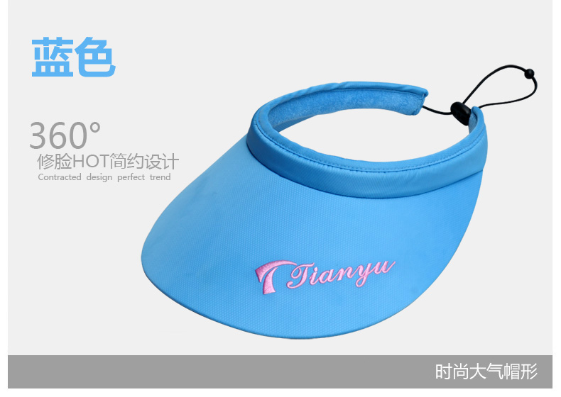 TTYGJ mũ golf mới nữ mũ lớn trống mũ mặt trời hàng đầu không mũ bóng đỉnh mũ bao tay che nắng