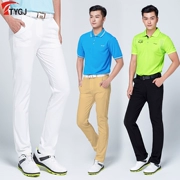 Mùa xuân và mùa hè golf quần của nam giới thể thao bóng quần thoải mái cao đàn hồi quần khô nhanh quần nam mỏng