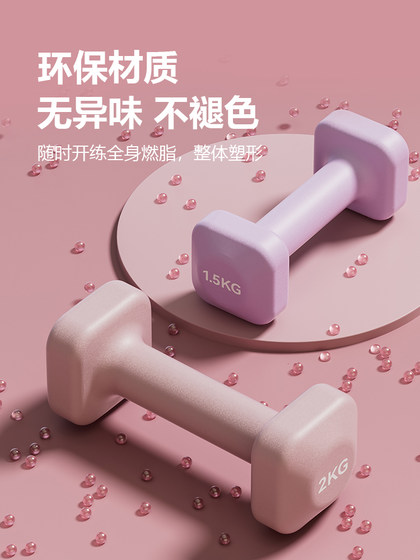 Dumbbells for Women's Fitness Home Equipment 2kg Pair of Kidsren's Small Dumbbells Solid Cast Iron Dumbbell Combination Set