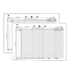 Qianglin 321-8K Large Attendance Form Attendance Book Financial Accounting Settlement Document 50 Office Supplies 380*266mm