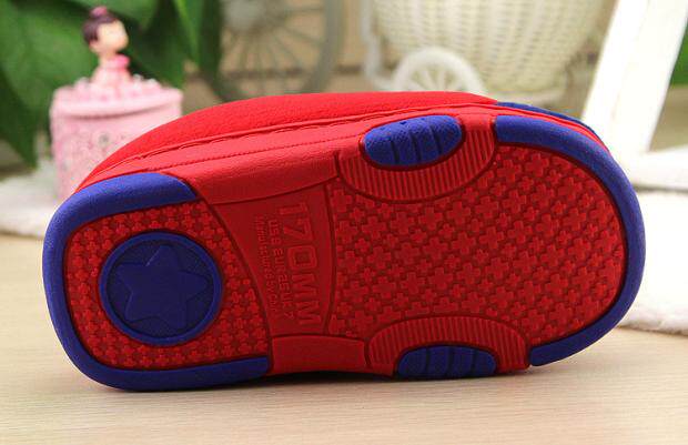 Pantoufles enfants en suède pour hiver - semelle caoutchouc - Ref 1024257 Image 10