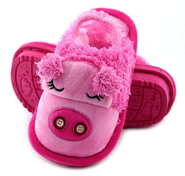 Pantoufles enfants en suède pour hiver - semelle caoutchouc - Ref 1024257 Image 20