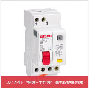 Deri West DZ47PLE DPNvigi small earth leakage circuit breaker, neutral wire leakage protector