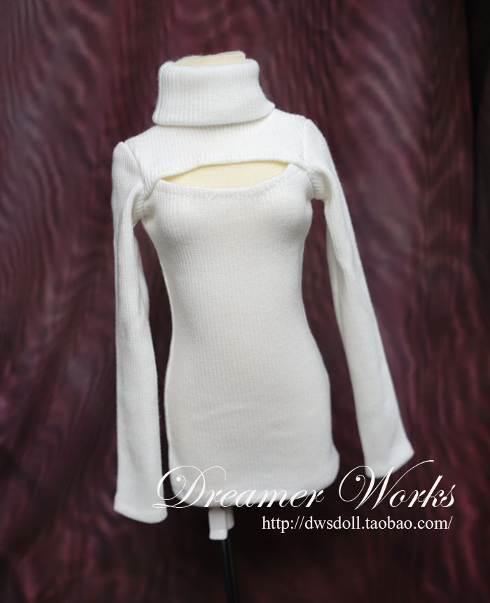 BJD SD 3 points 4 points clothes Waters sexy open-breasted sweater knit blouse 1 4 1 3 large women 2 colors