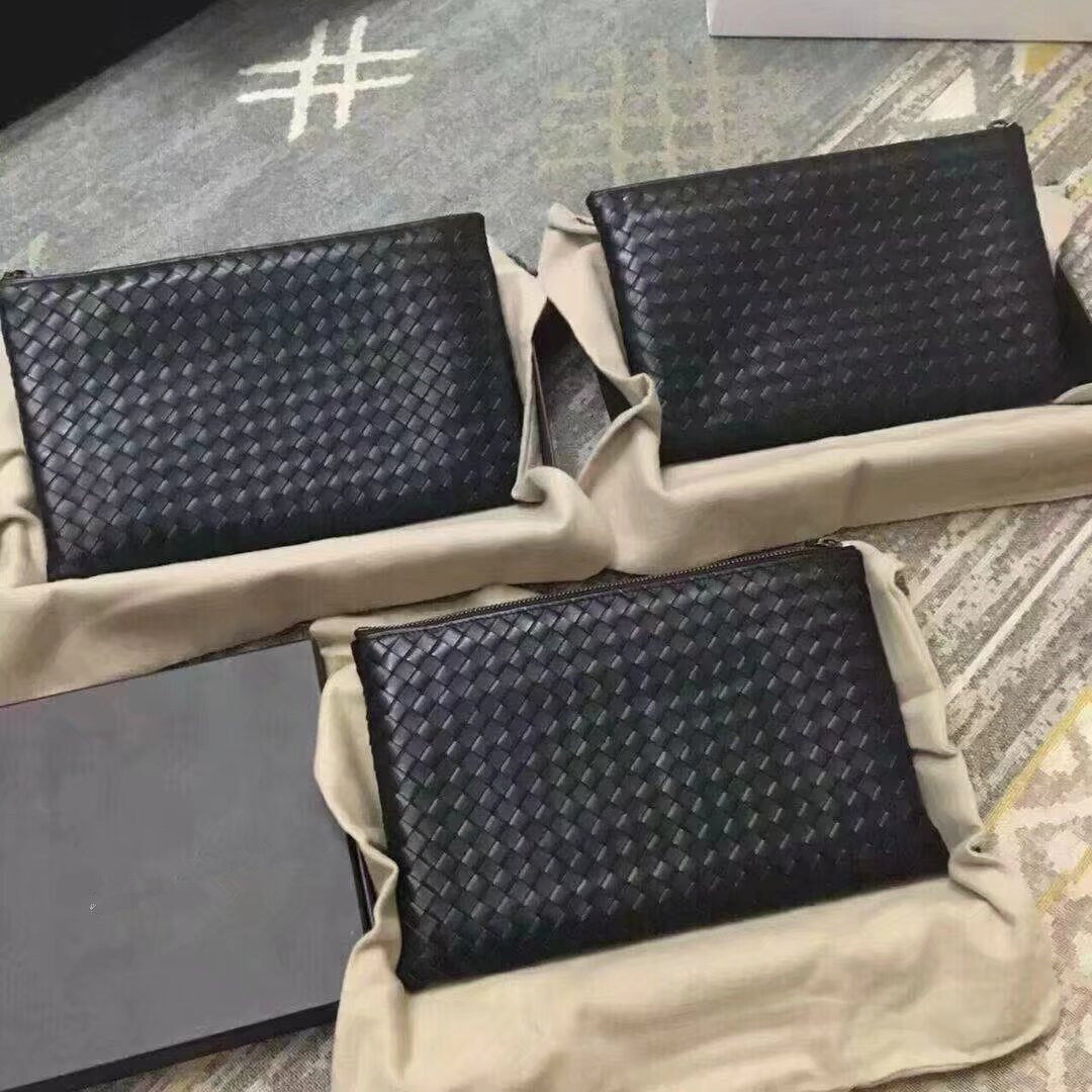 New men's bag BV Tvaliy handbag woven hand-holding bag for men's cashier bag IPAD packet letter enveloping large capacity-Taobao