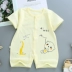 Bộ đồ liền thân cho bé sơ sinh Chất liệu cotton ngắn tay ngắn mùa hè Quần áo mỏng cho bé - Áo liền quần Áo liền quần