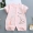 Bộ đồ liền thân cho bé sơ sinh Chất liệu cotton ngắn tay ngắn mùa hè Quần áo mỏng cho bé - Áo liền quần