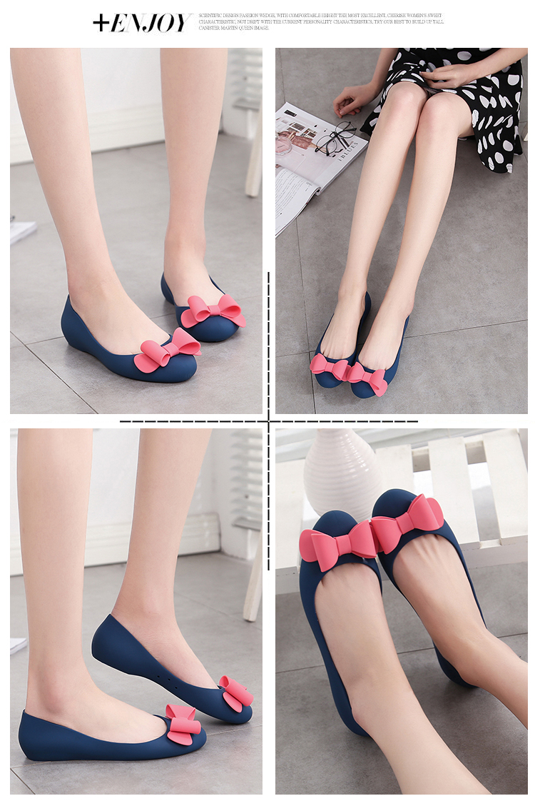 Mùa hè 2019 giày thạch mới nữ dép nhựa thoáng khí đầu tròn đế phẳng đế mềm sandal nữ