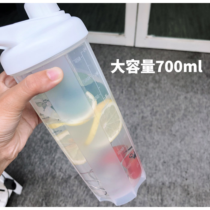 Hàn Quốc cốc nhựa cầm tay dung tích lớn thể thao chai thể dục lắc cốc quy mô cốc sữa lắc cốc tay cốc - Tách bình đựng nước thủy tinh lock&lock
