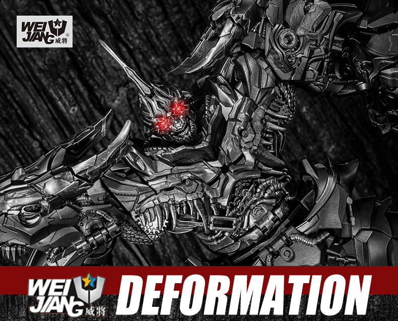 Deformation toys Enlarged wire rope alloy version of the legendary dinosaur