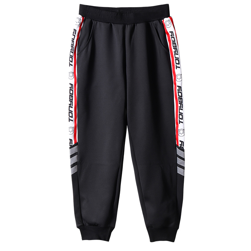 Pigtony mỡ childrens quần sweatpants rơi trẻ em béo quần áo mới chất béo cộng với quần.