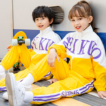 Kindergarten garden clothes spring and autumn red sportswear 2021 new three-piece school uniform set primary school uniforms