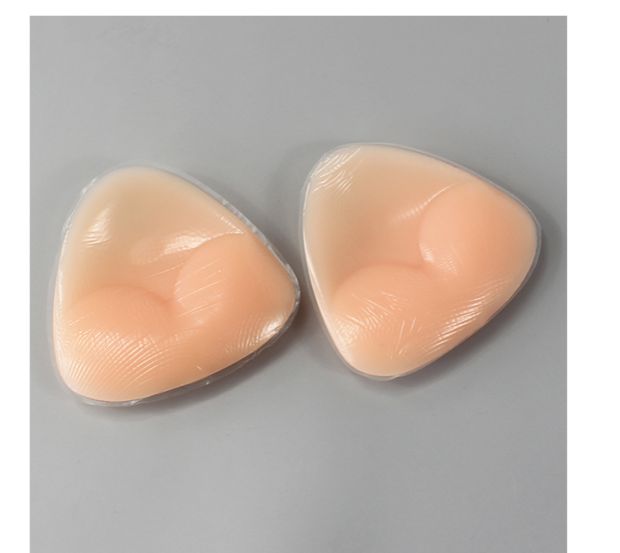 Tam giác Silicone Ngực Pad Lượm nổ Bộ đồ bơi Bikini Pad Pad Pad Bên Pad Chèn Trong suốt / Da tông màu combo miếng mút độn áo ngực