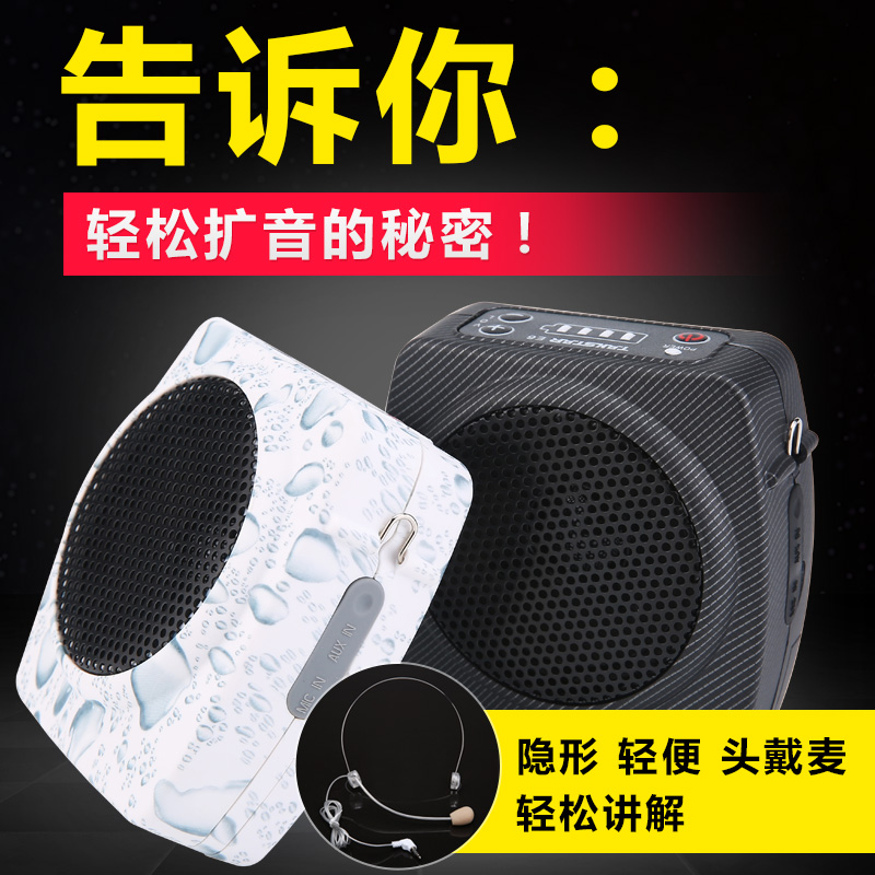 Takstar e6 Bee loudspeaker Teacher teaching Desheng class amplifier player send megaphone Wireless headset G wind speaker Huckleberry tour guide multi-function speaker