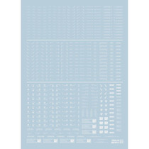 (EVO) MG 1: 100 NC05-3 HIQ style (Universal warning system) Special water sticker (pure white)