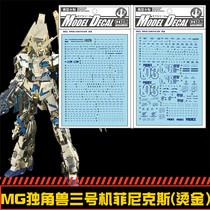 (Central) MG Phenex unicorn Machine 3 (Phoenix) dedicated water paste (hot stamping version)