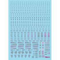 (STM)MG RB01 HIQ style (general warning system) special water patch (fluorescent purple gray)