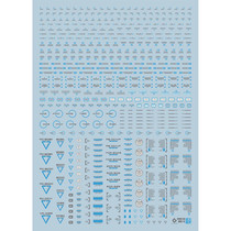 (EVO)MG RB02-5 HIQ style (general warning system) Special water sticker (fluorescent blue gray)