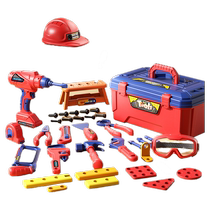 Screw-twisting puzzle assembly tool box childrens toy little boy 3 to 6 years old electric drill hands-on disassembly and repair