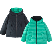 (Three-proof and moisture-permeable) Mini Balabala winter new childrens down jacket double-sided warm down jacket