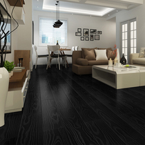 Black & White Color Personality Reinforcement Composite Wood Flooring Home Floor Heating Waterproof Wear Wear Clothing Shop Manufacturer Direct 12mm
