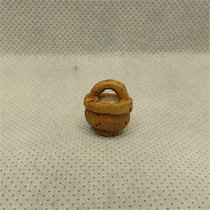 Peach basket peach core carved peach frame handmade core carved single fine small basket pendant adult baby red rope accessories