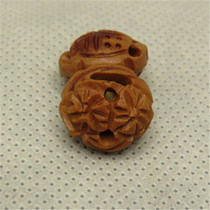 Peach stone carved peach basket wild peach hu pure hand carved peach basket peach basket pendant toy bracelet small pendant accessories