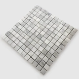 Карара белая натуральная мраморная мозаичная плитка фоновая стена ванная комната Nordic Современная настройка водяного ножа