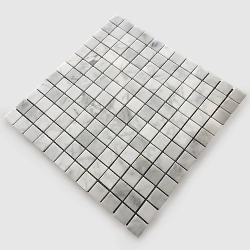 Карара белая натуральная мраморная мозаичная плитка фоновая стена ванная комната Nordic Современная настройка водяного ножа