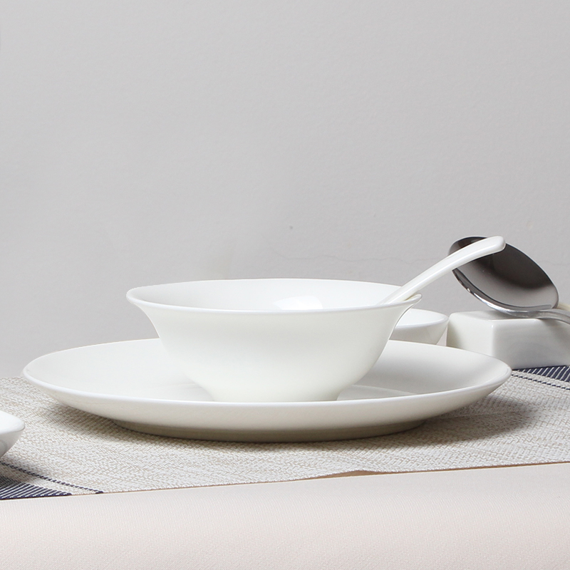 White creative abnormity hotel supplies western tableware hotel rooms ipads porcelain table set plate