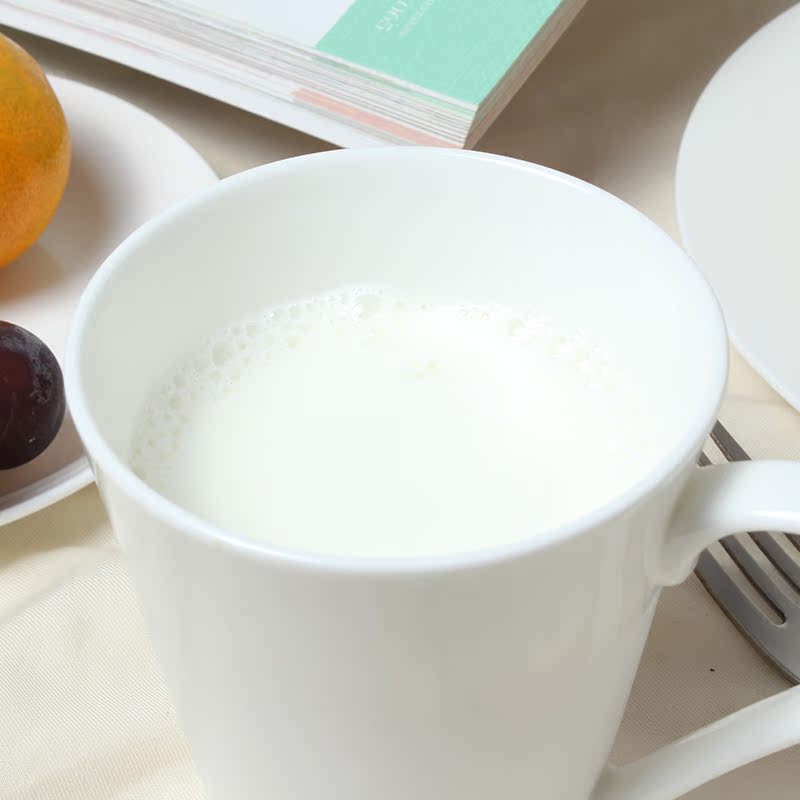 Pure white ipads porcelain cup keller ceramic keller cup cup office glass cup milk cup coffee for breakfast