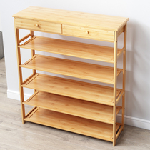 simple home shoe rack multi-floor economical space-saving non-solid wood bamboo dorm entrance shoe cabinet storage special price