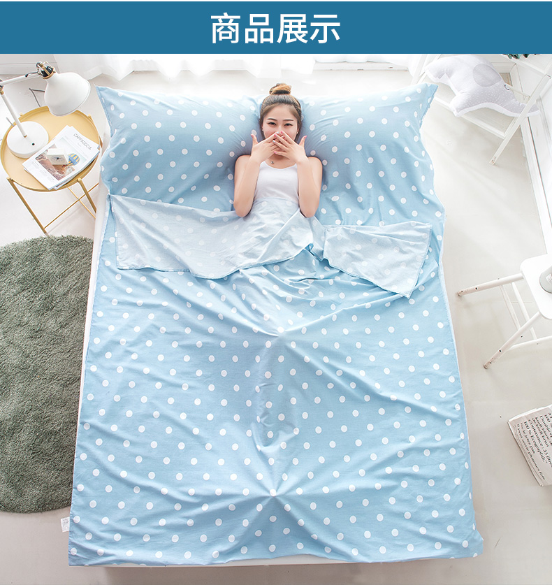 Pabu bông cotton bẩn túi ngủ xách tay sheets du lịch khách sạn khách sạn vệ sinh trong nhà dành cho người lớn cotton duy nhất đôi